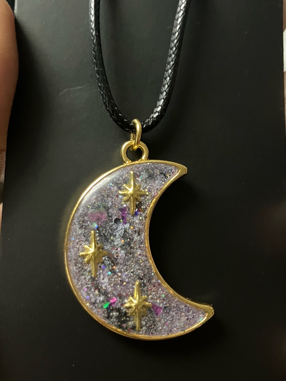 Handcrafted Moon protection pendant